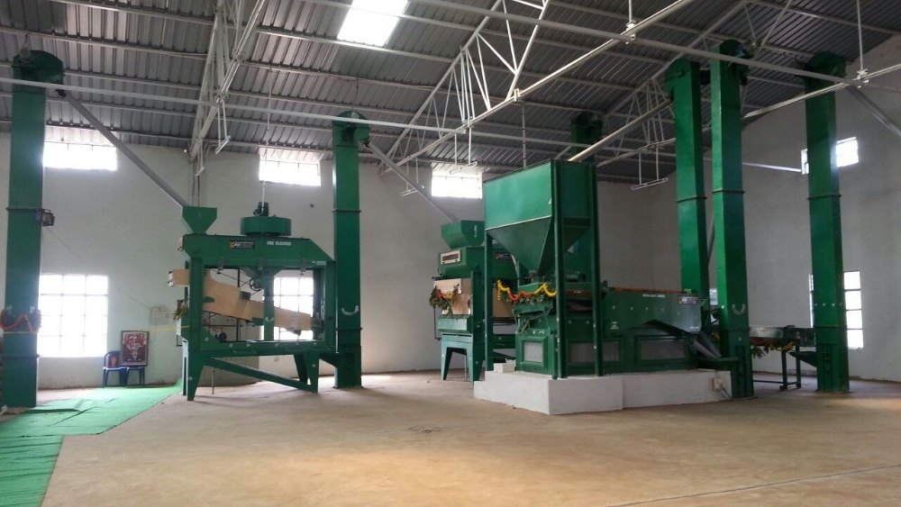 Cleaning Machine Seed Grain Processing Plant, For Grains, Capacity: 5-6 Tph