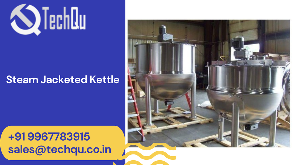 SS 304 2 Or 3 Steam Jacketed Kettle, For Cooking, 100 L
