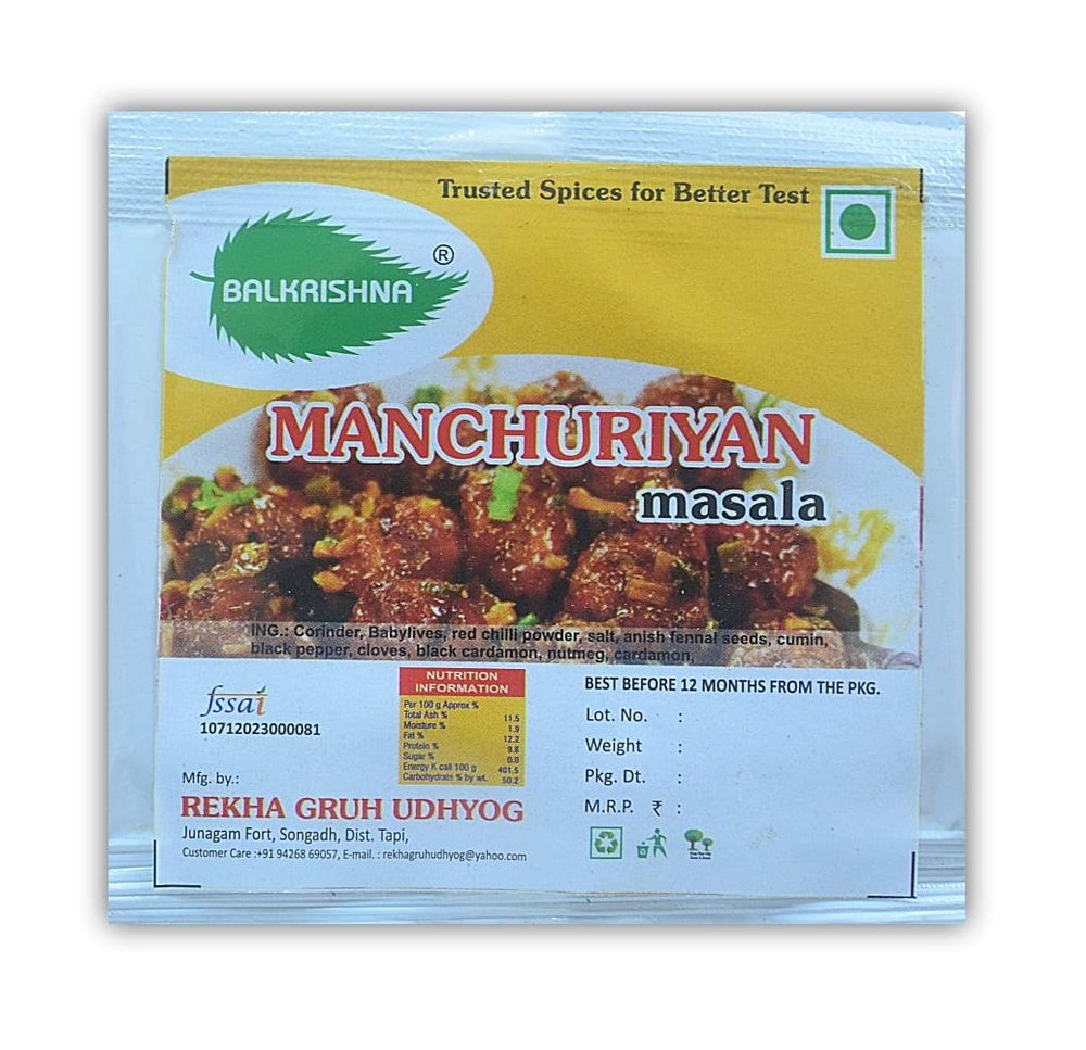 Balkrishna Manchuriyan Masala, Packaging Type: Packets