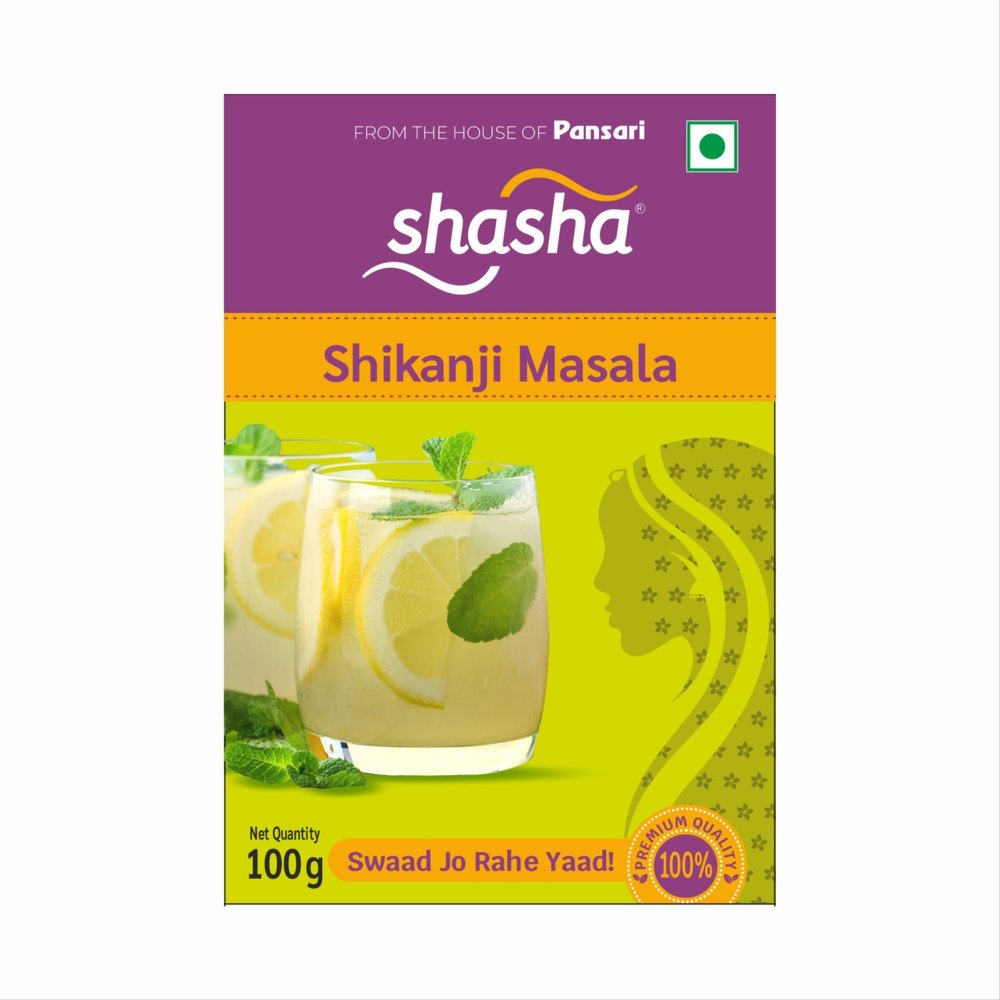 100g Shasha Shikanji Masala, Packaging Type: Box