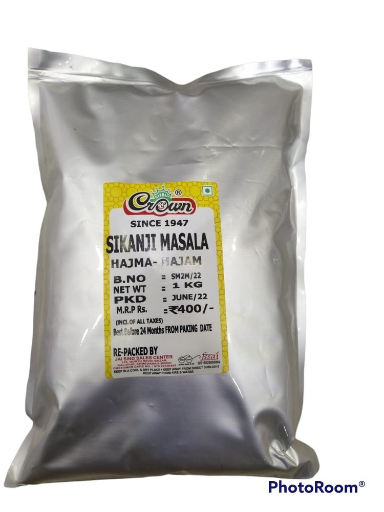 CROWN Shikanji Masala, Packaging Size: 1 KG, Packaging Type: Pouch