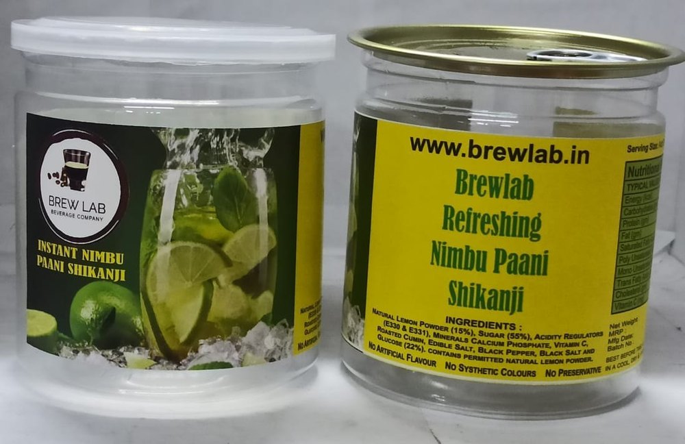 Brew Lab Nimbu Pani Shikanji, Packaging Size: 100 G, Packaging Type: Tin