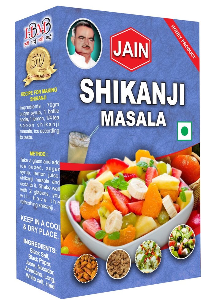 Jain Shikanji Masala 100gm, Packaging Type: Box