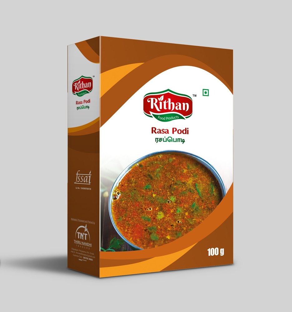 Rithan Sambar Powder Rasa Podi, Packaging Size: 100 g, Packaging Type: Box