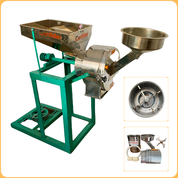Confider Industries 5 HP 2 In 1 Double Stage Pulverizer Without Motor, Model Name/Number: DSS512b69b3WO_1