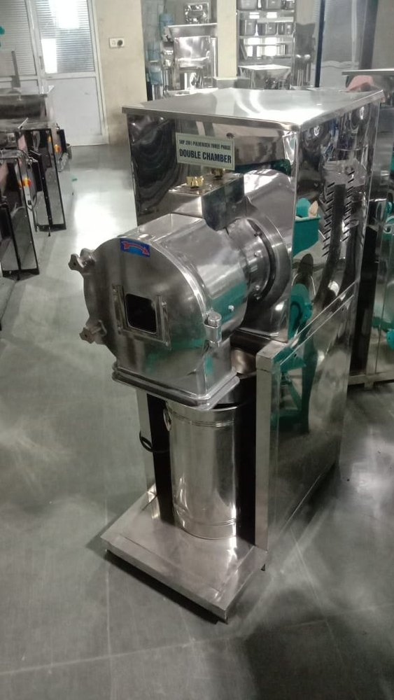 5 hp 2 IN1 PULVERIZER dubbel chembar, Capacity: 30-50 kg/hr