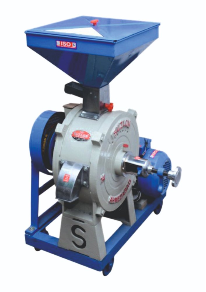 1 HP Semi-Automatic Stone Type Flour Mill
