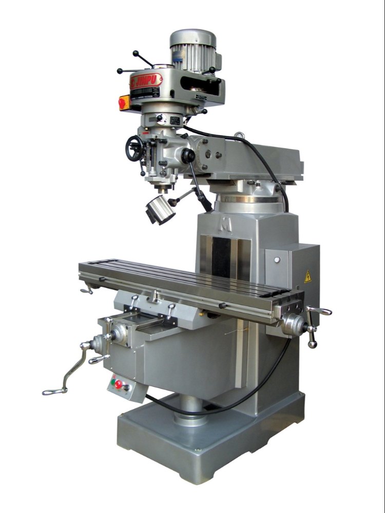 T-MILL 4M Vertical Ram Turret Milling Machine, Spindle Motor: 3HP