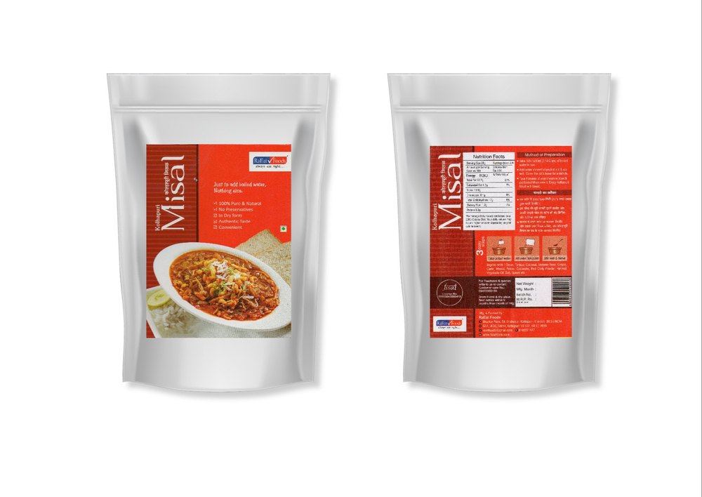 Raeat Instant Kolhapuri Misal, Packaging Size: 100 G, Packaging Type: Pouch