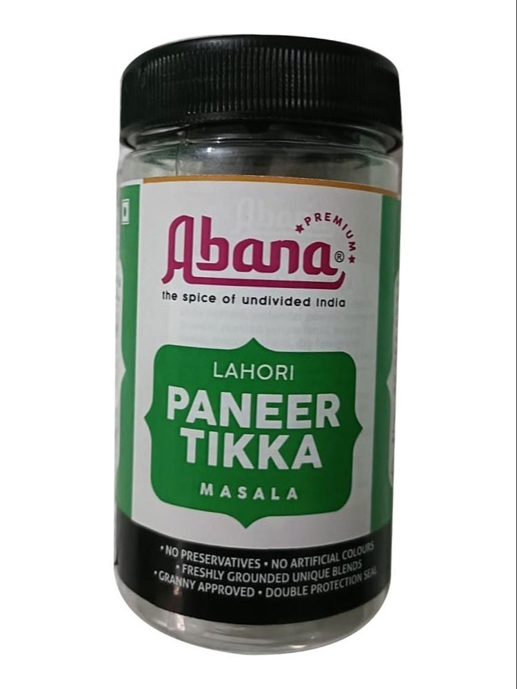 Abana Paneer Tikka Masala Powder, Packaging Size: 100 g, Packaging Type: Plastic Jar