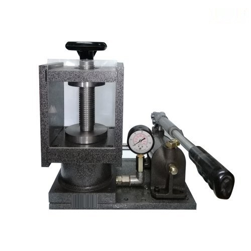 Mechanical Operated Mild Steel Mini Desktop KBr Pellet Press, 50 mm, Capacity: 5 Ton