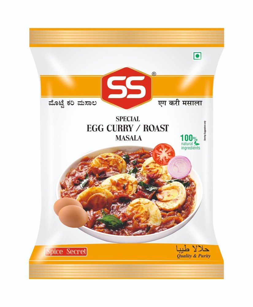 SS Egg Curry Masala, Packaging Size: 80g, Packaging Type: Pouch