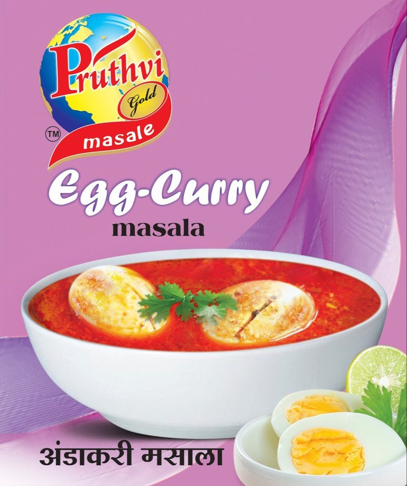 Pruthvi Gold Egg Curry Masala Powder, Packaging Size: 16 gm, Packaging Type: Packets