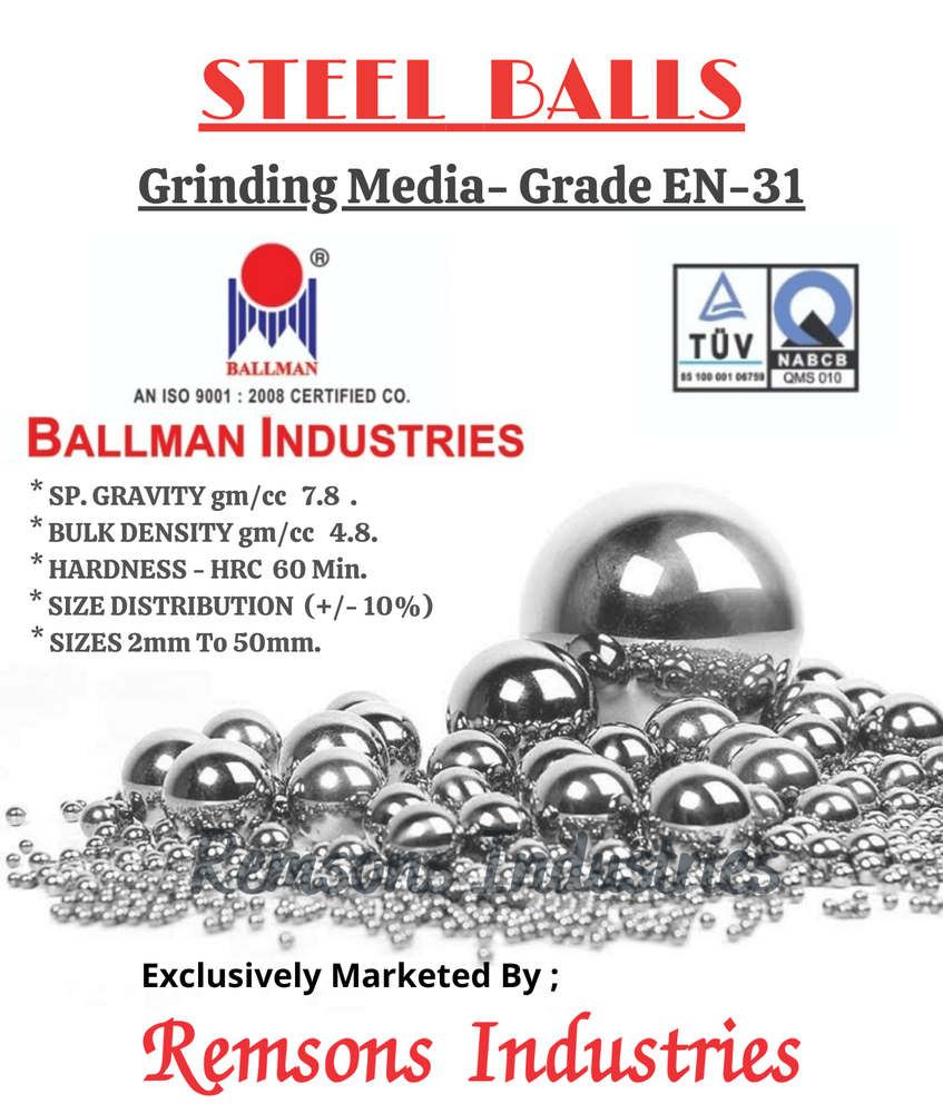 Steel Ball Grinding Media.