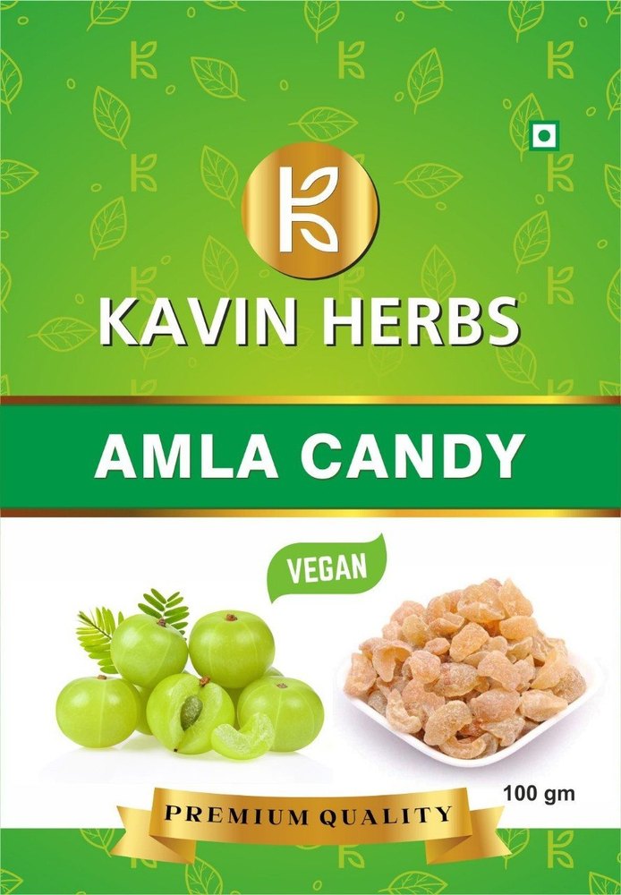 KAVIN HERBS natural Amla Sugar Candy, Packaging Type: Packet, Packaging Size: 100 Gram