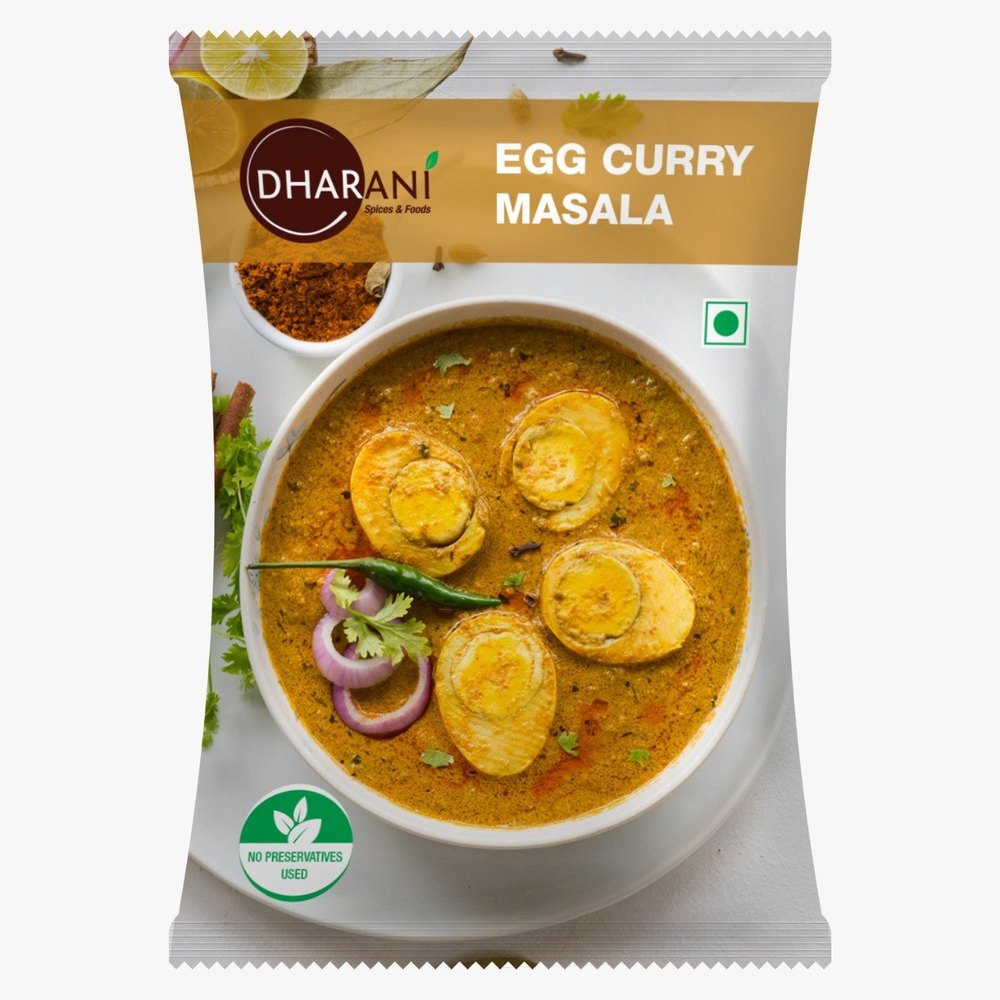Dharani Egg Curry Masala, Packaging Size: 10g, 20g, Packaging Type: Packets