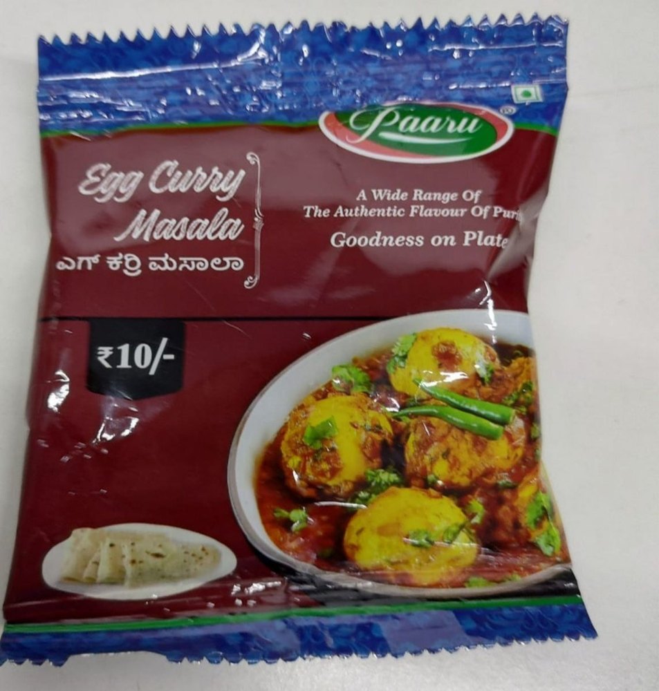 Paaru Egg Curry Masala Powder, Packaging Size: 200gm, Packaging Type: Packet