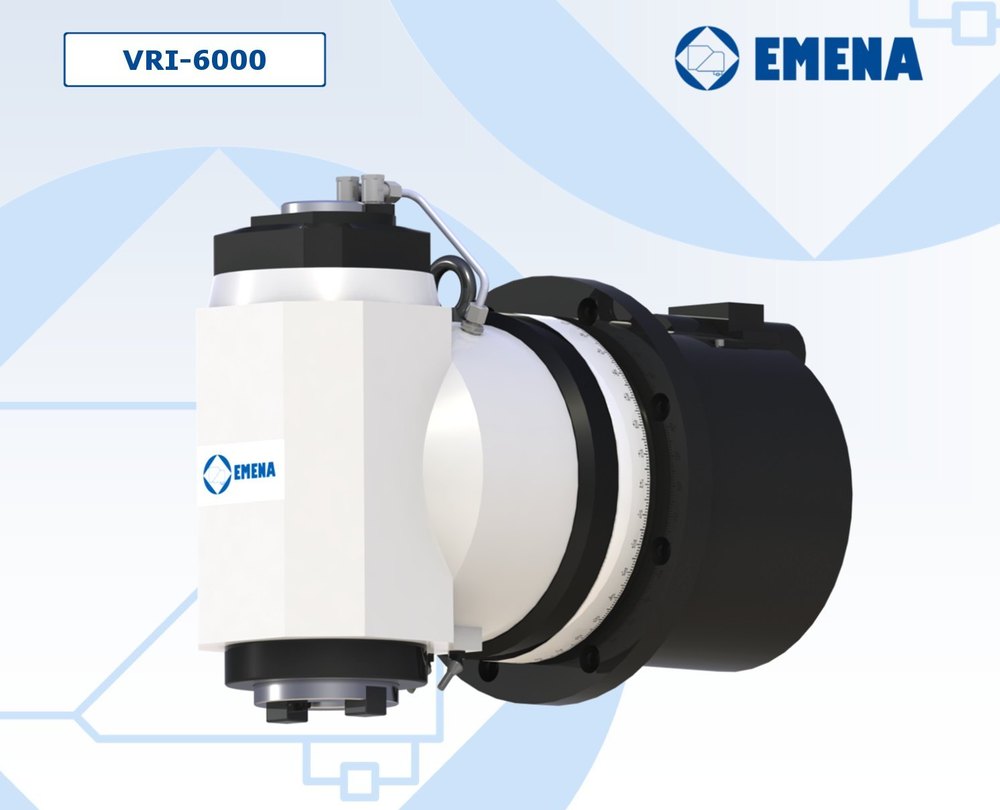 Semi-Automatic Plastic and Iron Emena VRI-6000 Vertical Auto Indexing Milling Head