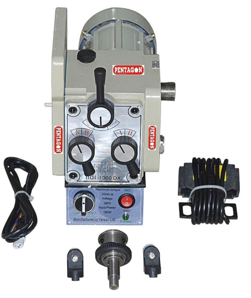 Pentagon Heavy Duty Gearbox Type Milling Auto Table Power Feeder, Capacity: 350 Kgs