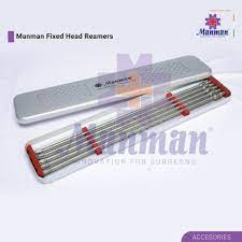 SS MANMAN FIXED HEAD REAMER 8 TO 12MM - SET OF 5, For Hospital / Man / Woman