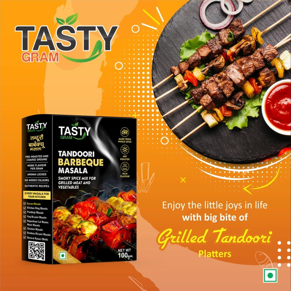 Tastygram Tandoor Barbeque Masala, Packaging Size: 100 g, Packaging Type: Box