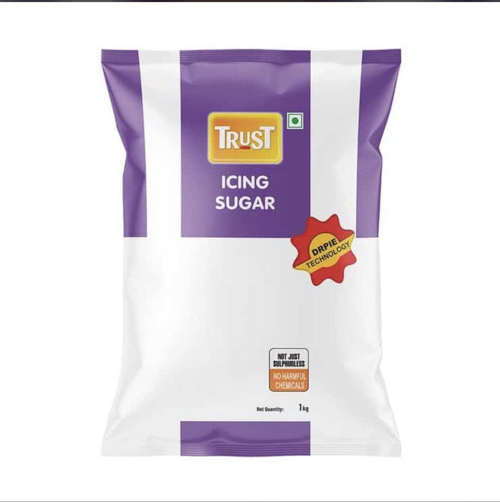 Trust White Powdered Icing Sugar, For Bakery, Packaging Size: 1 kg