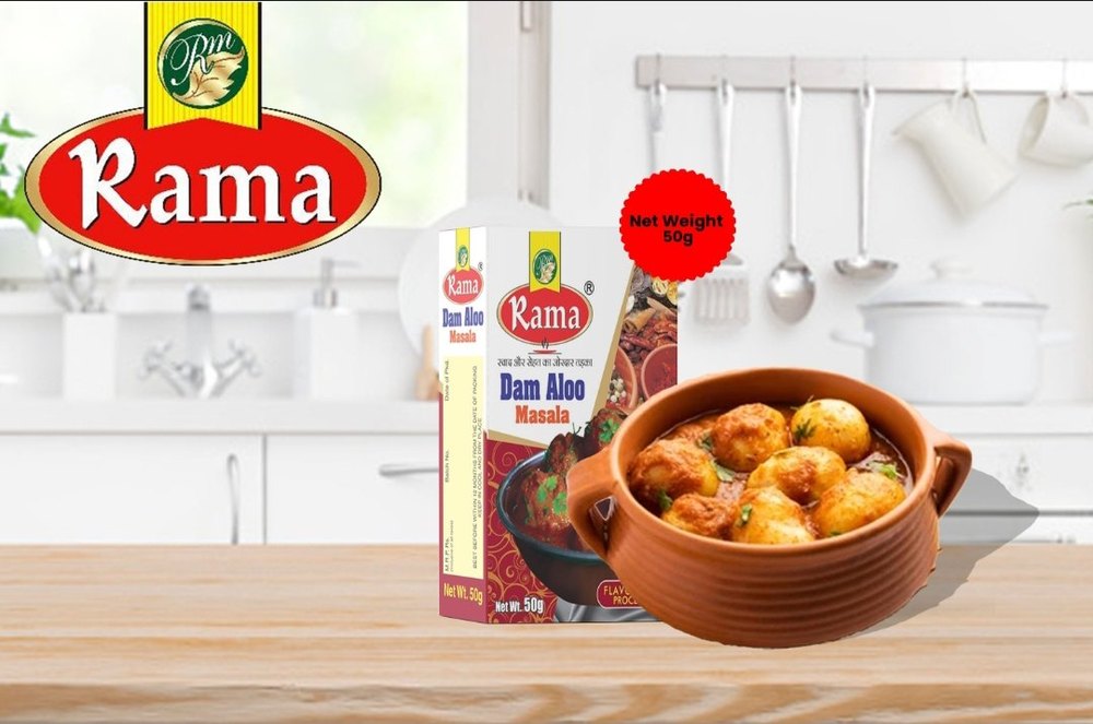 50g Rama Dam Aloo Masala, Packaging Type: Box