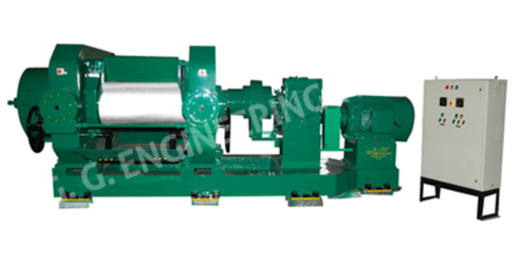 250-350 kg/hr Rubber Refiner Mill, 100 HP