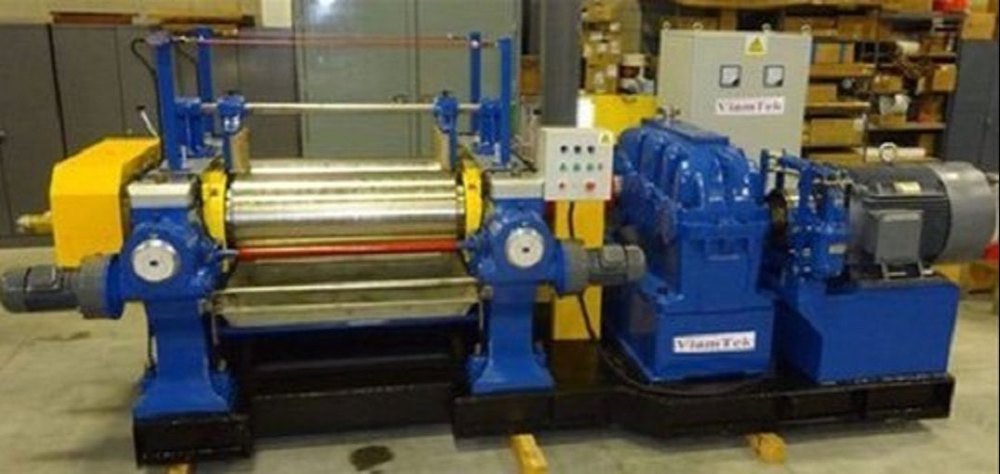 250-350 Kg/hr Rubber Refiner Mill, 150 Hp