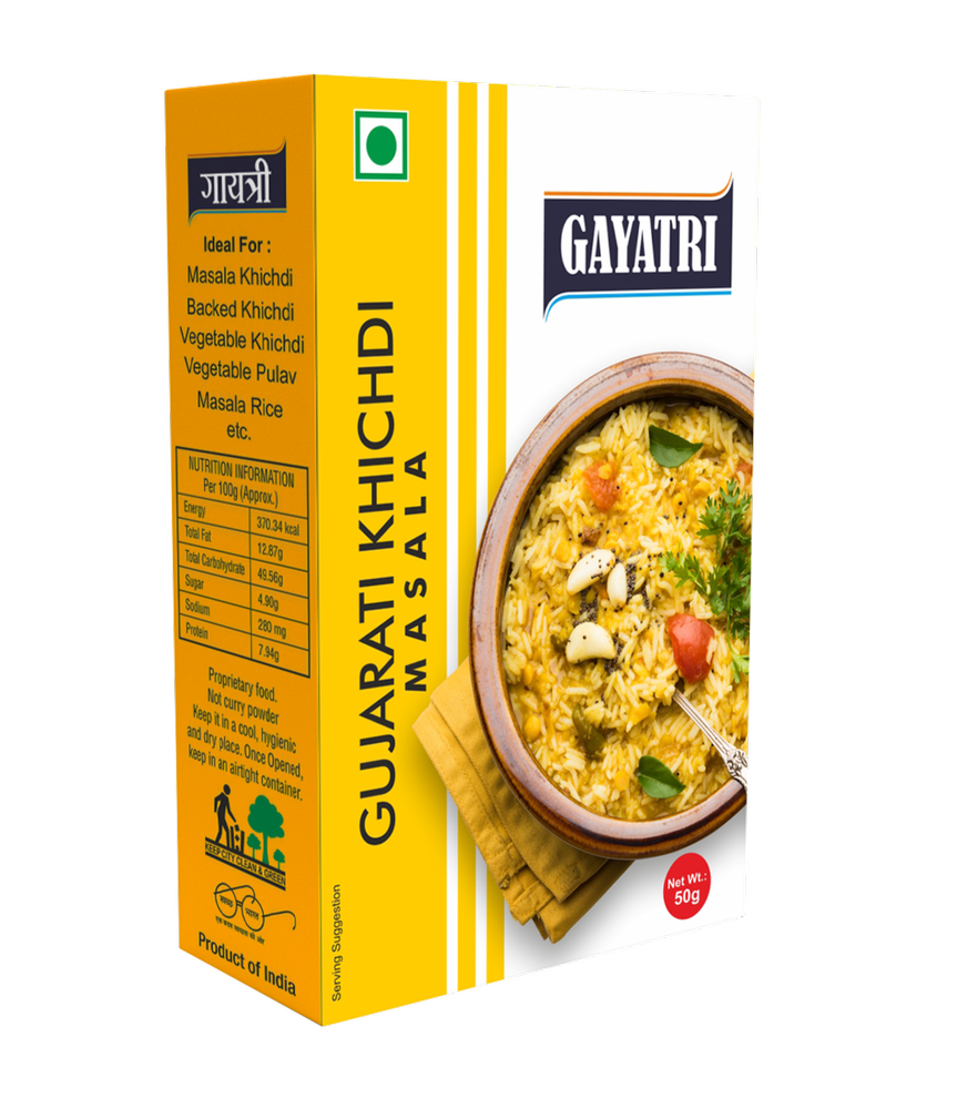 Gayatri Gujarati Khichdi Masala, Packaging Size: 50 g, Packaging Type: Box