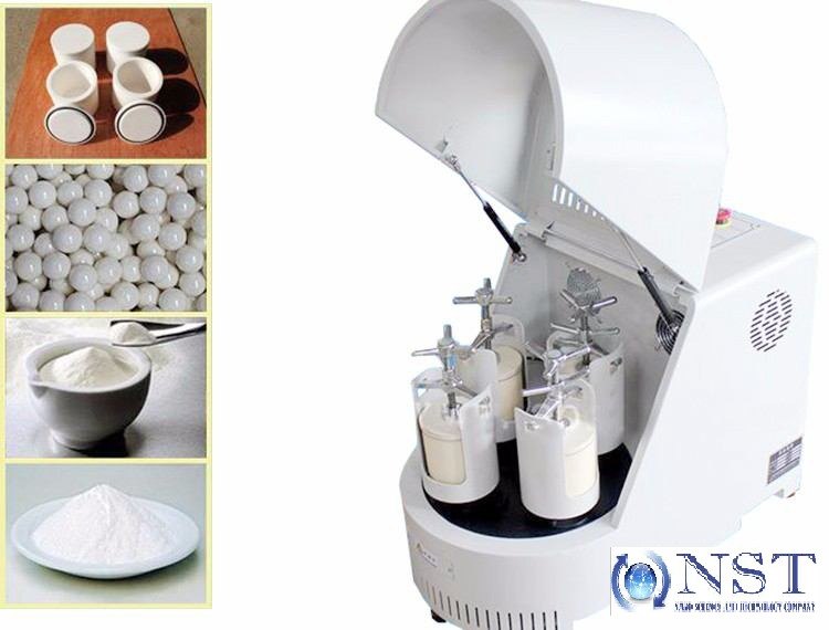 Bench-Top Planetary Ball Mill with 4 Alumina Jars & Clamps