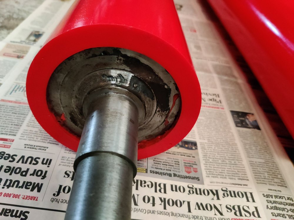 conveyor rollers system Polyurethane Pinch Roller, 70 A To 90 D