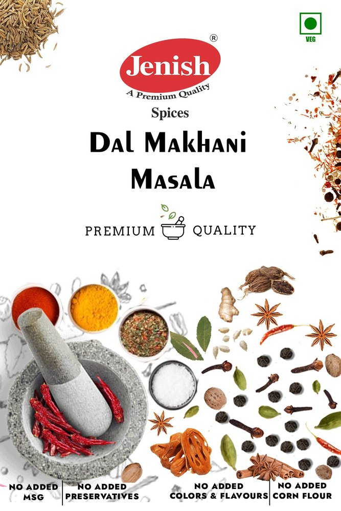 Jenish Dal Makhani Masala, Packaging Size: 1kg, Packaging Type: Packets