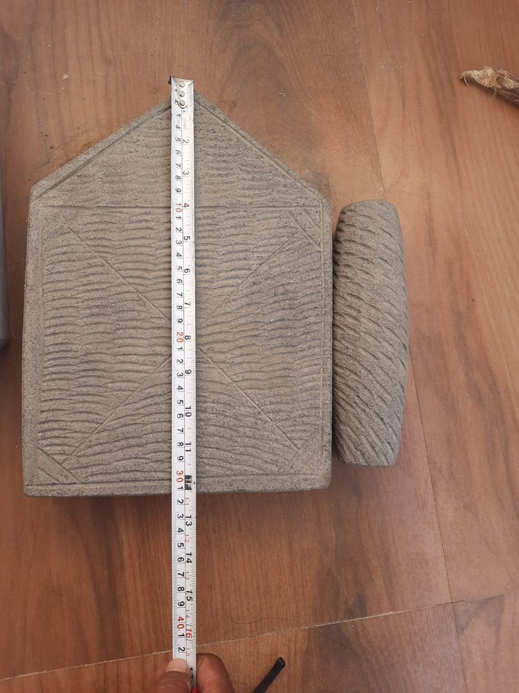 Rajmahalmarble Basalt Stone Black Sil Batta, For Spuces Grinding, Size/Dimension: 12 Inch