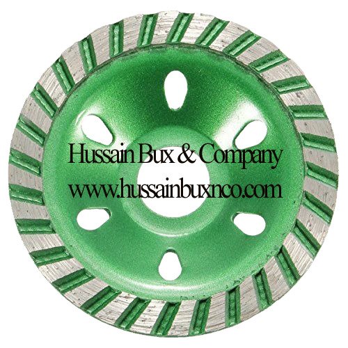 Crystal Stainless Steel 80mmm Turbo Cup Wheel for Granite, Marble & Concrete For Dry Grinding, Thickness Of Wheel: 5mm