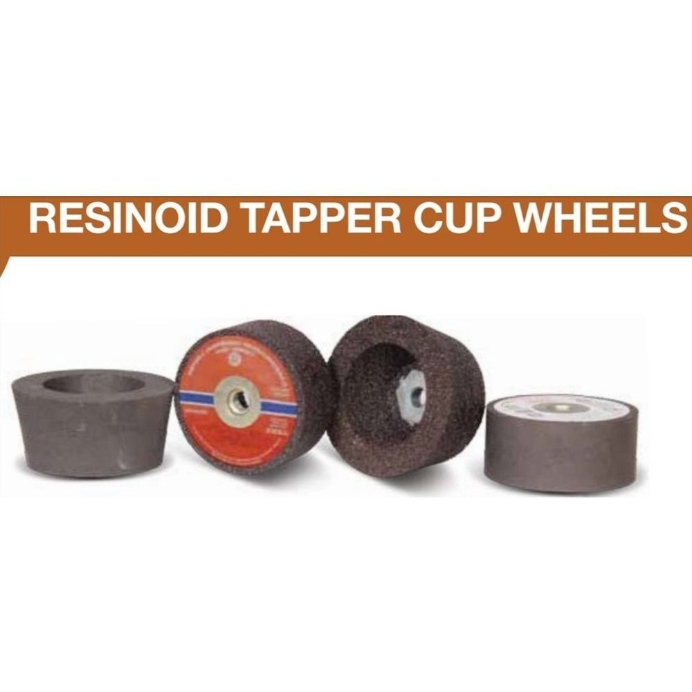 Cumi Aluminium Oxide Resinoid Tapper Cup Wheels, For Heavy Duty Work, Abrasive Grade: Diamond