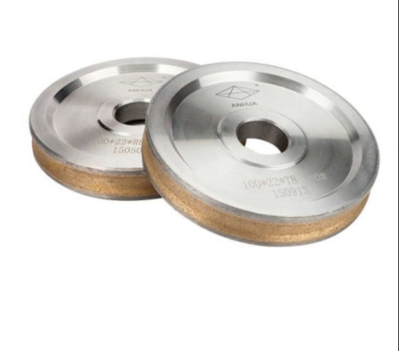 Aluminium Oxide Diamond Wheel Flat with Arris 100x22 Bore T8mm 240 Grit