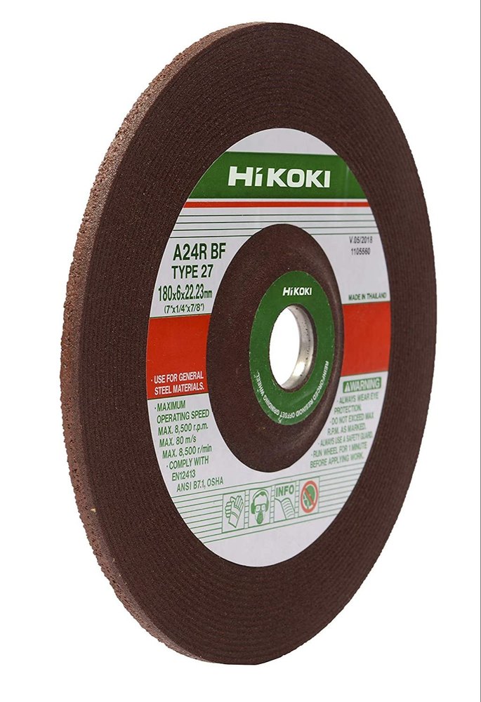 Hikoki Aluminium Oxide Carbide Grinding Wheel, Thickness Of Wheel: 6 mm