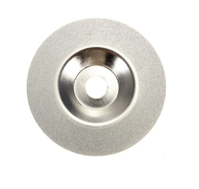 Diamond Coated Glass Grinding Wheel Grinder Silver 100mm 4 inch, Packaging Type: Bottle