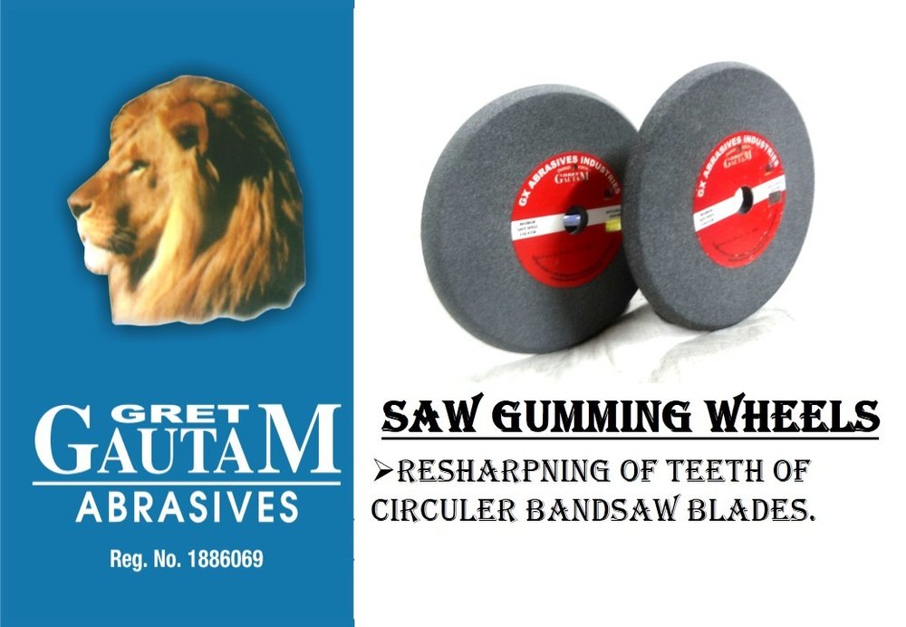 Brown Aluminium saw gumming c face wheel