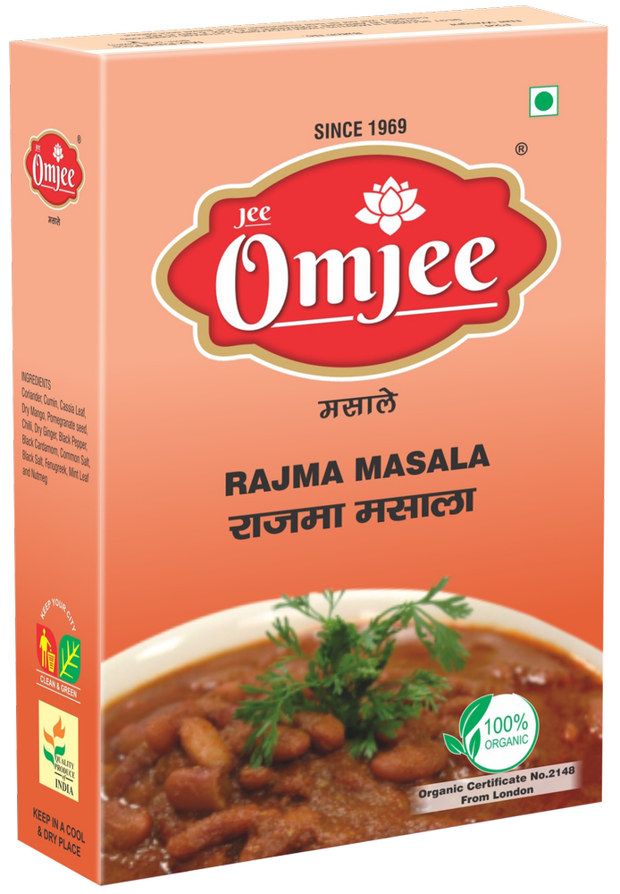 Omjee Rajma Masala, Packaging Size: 100 g, Packaging Type: Box
