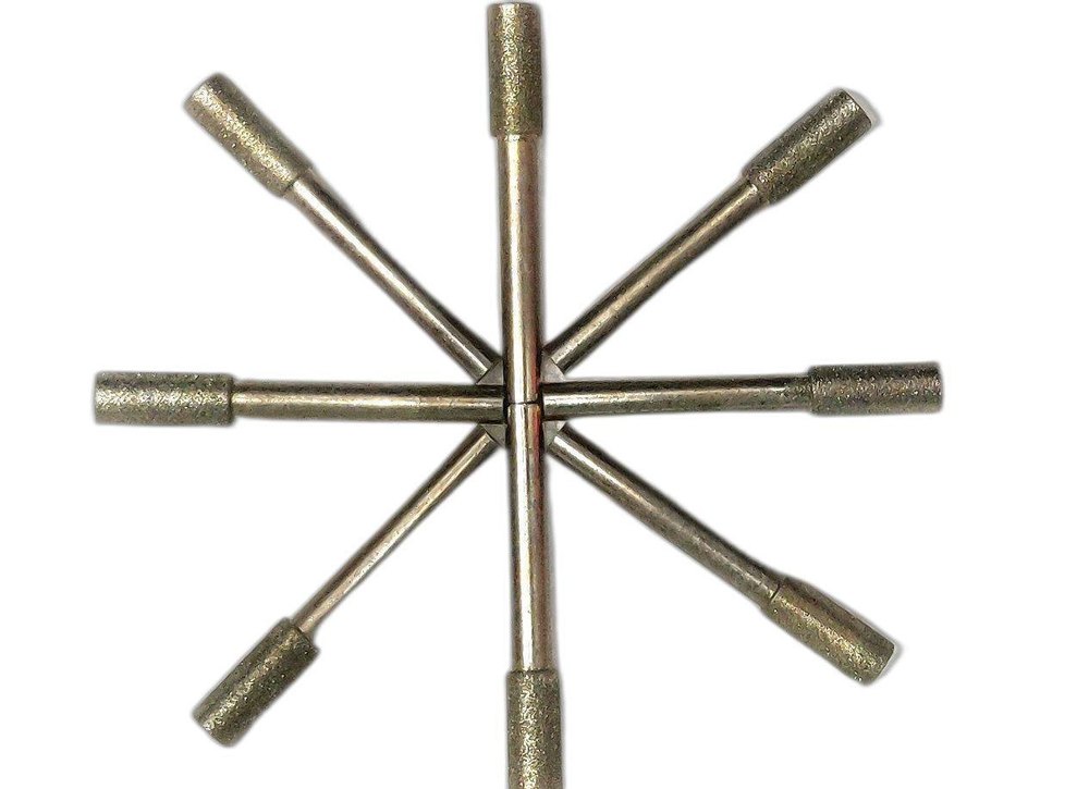 Diamond Mounting Wheel, 6mm Shank & 3mm Shank, Thickness Of Wheel: 10mm