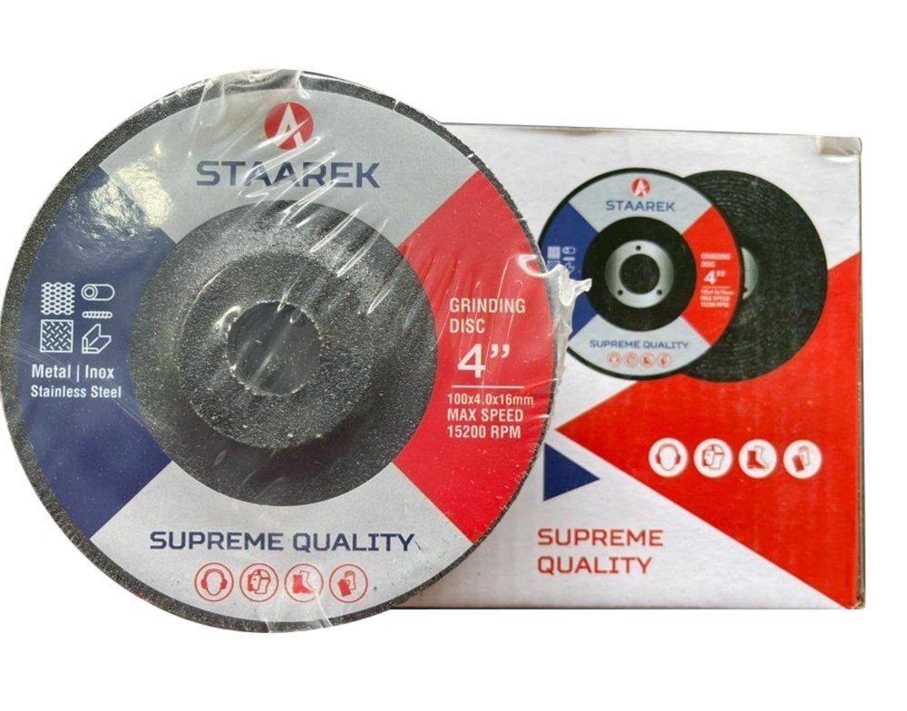4 Inch Staarek Disc Grinding Wheel, For Metal Cutting, Thickness Of Wheel: 10 mm
