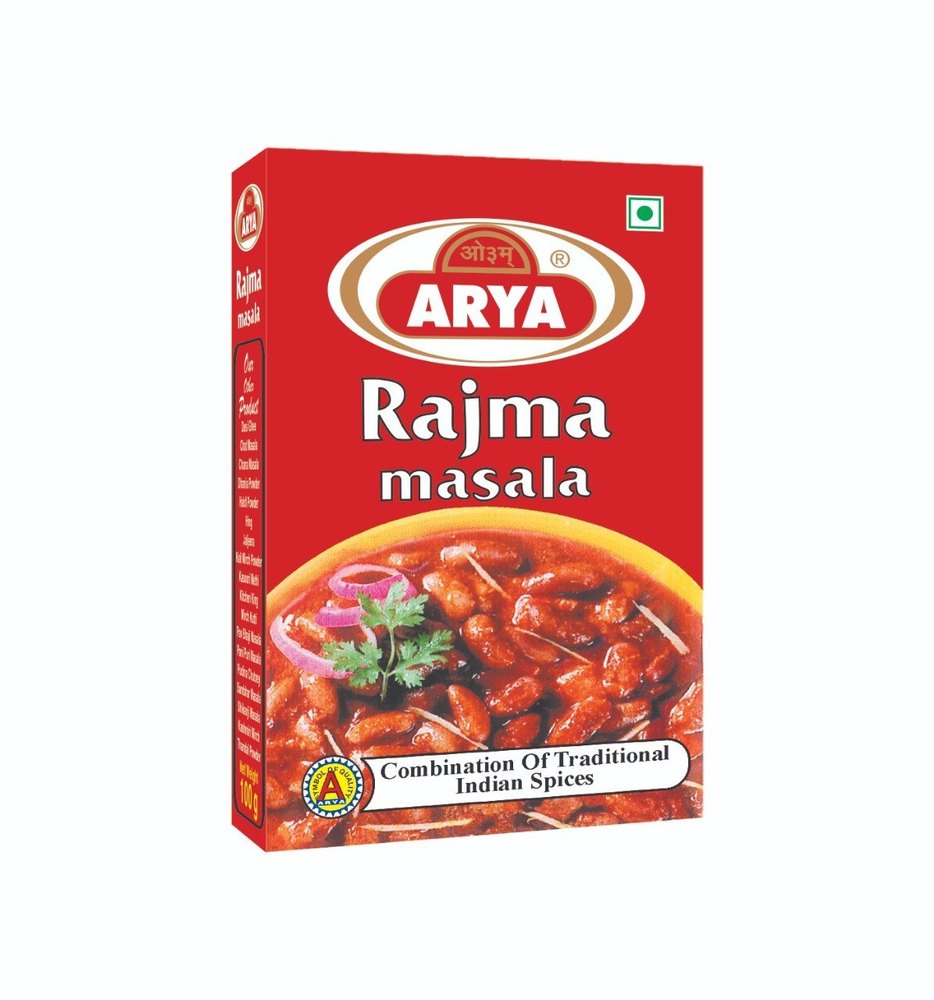 Arya Rajma Masala, Packaging Size: 50 g, Packaging Type: Box