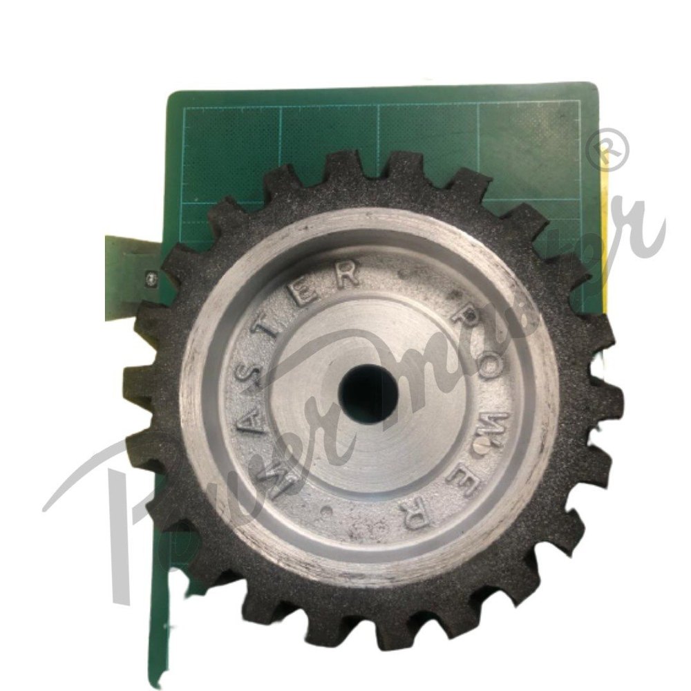 Black Belt Grinder Rubber Wheel, Size: 9 X 12 Inch