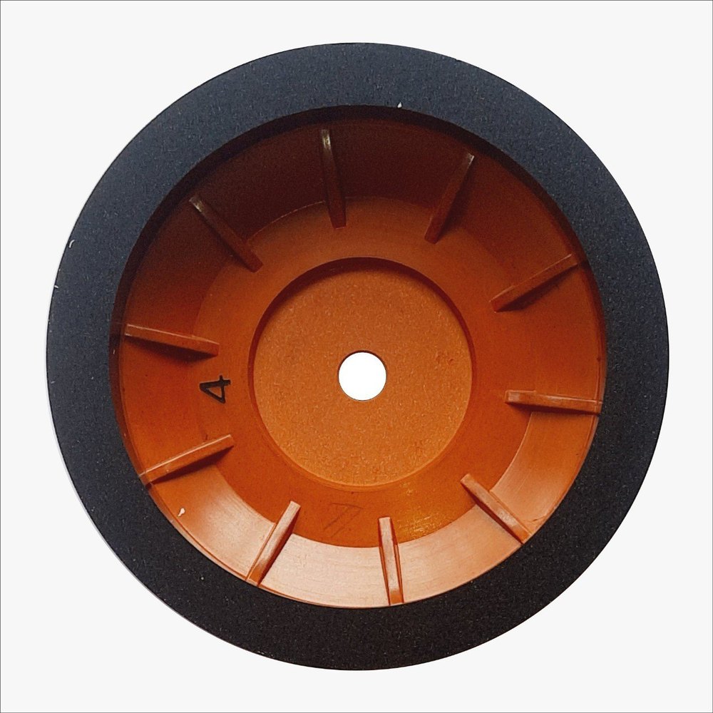Resin wheel for bevelling (red base), Thickness Of Wheel: 150*12(bore)*15*12+3