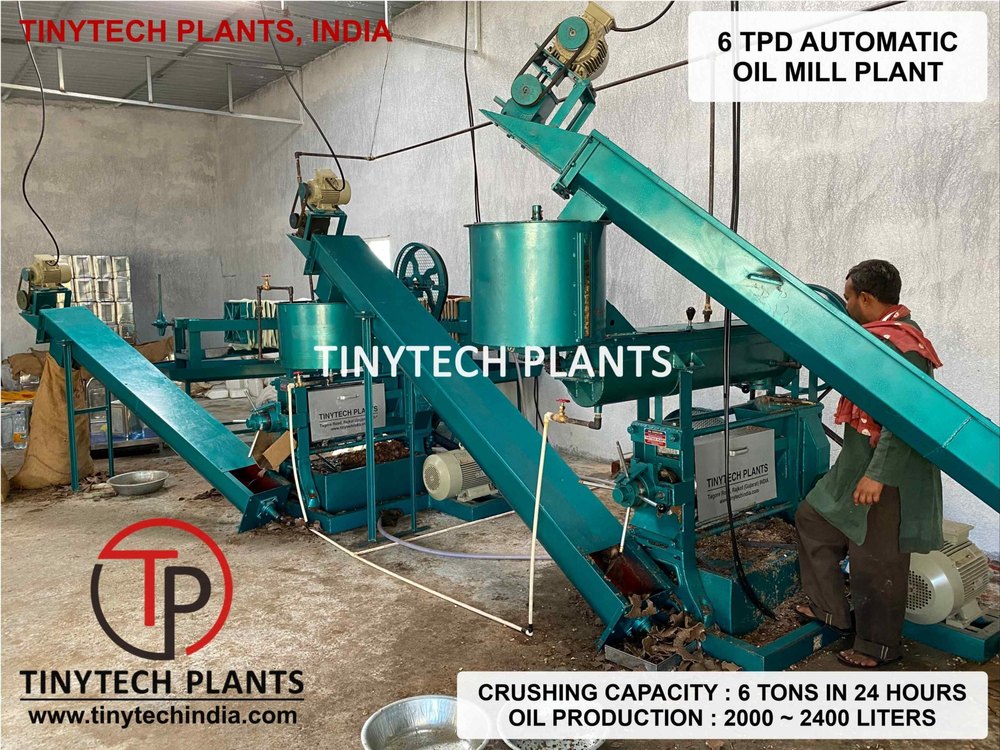Commercial Expeller 7 Bolt Coconut Automatic Oil Extraction Plant, Capacity: 210 Kg Per Hour