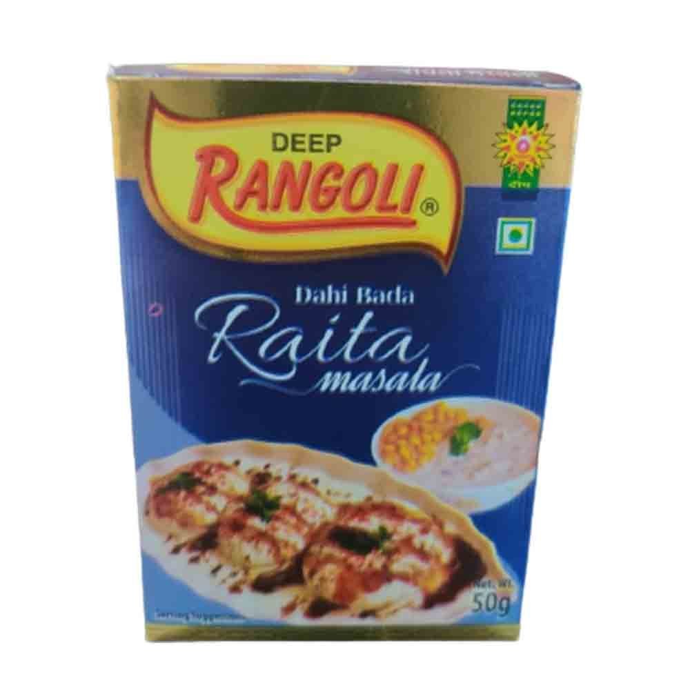 Deep Rangoli 50gm Raita Masala, Packaging Type: Box
