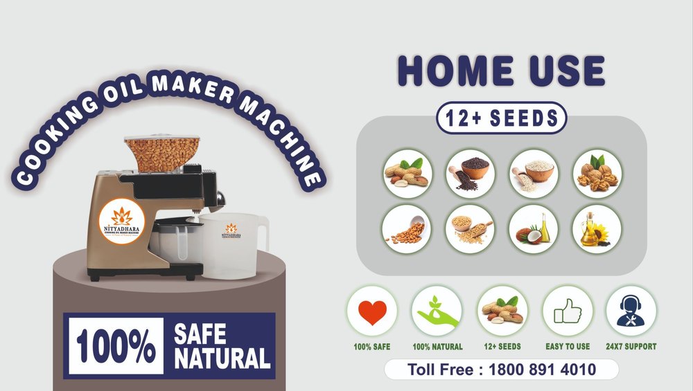 Domestic Expeller Cooking Oil Extractor Machine, Capacity: 3-5 Kg/Hr