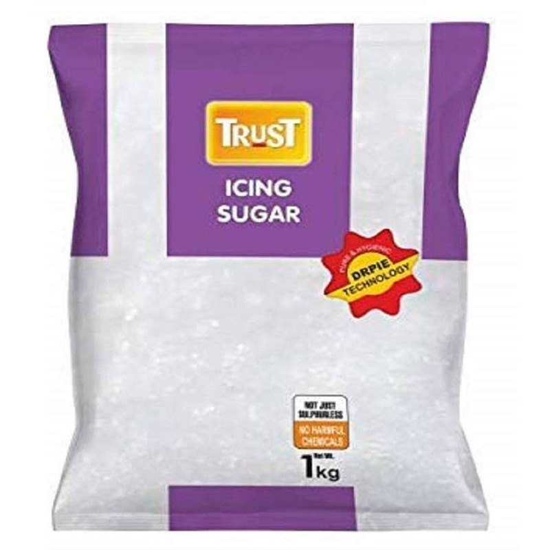 Pack White Trust Icing Sugar, Powder, Packaging Size: 1 kg